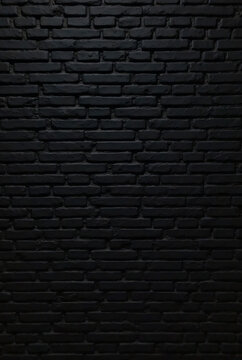Fototapeta black brick wall background