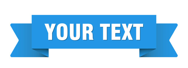 your text ribbon isolated on transparent background. your text ribbon