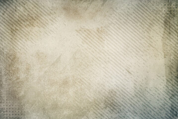 Grunge old paper texture with abstract halftone elements.