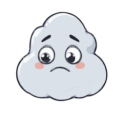 Fototapeta premium Cartoon cloud vector illustration 