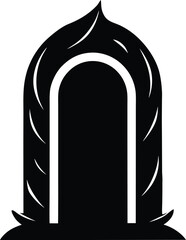 magic portal vector art illustration