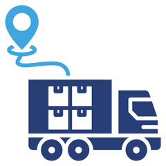 Shipment Tracking Two Color Icon