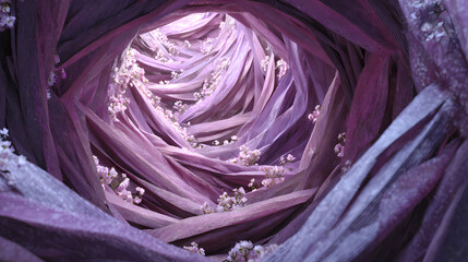recursive void wrapped in mirrored textile