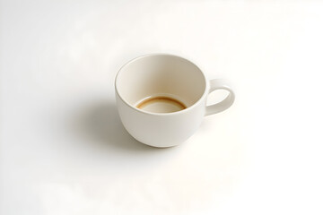 Sadness empty coffee cup
