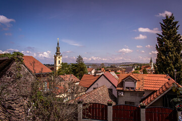 Obraz premium Zemun is a historic municipality of Belgrade located on the right bank of the Danube River, known for its charming old town.