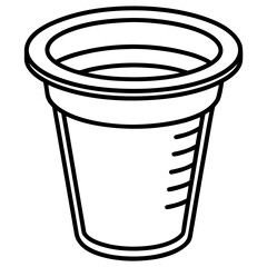 Urine Collection Container Minimalist Vector