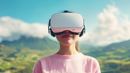 Personalized virtual reality therapy headset lens, subtle light reflection, clear image, immersive view.
