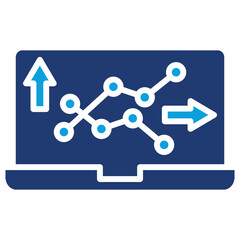Variability Flat Blue Icon