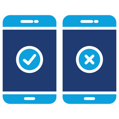 Ab Testing Flat Blue Icon