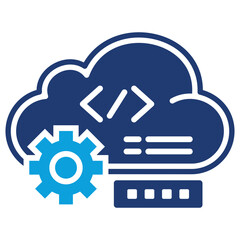 Programming Flat Blue Icon
