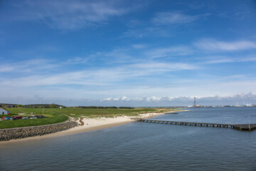 Fanø summer 2024, Denmark - Beautiful beach on the Danish island of Fanø