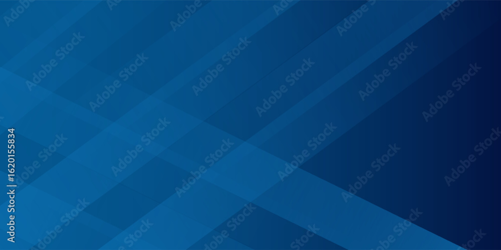 Poster abstract modern blue horizontal banner background with geometric diagonal overlay layer and glowing 