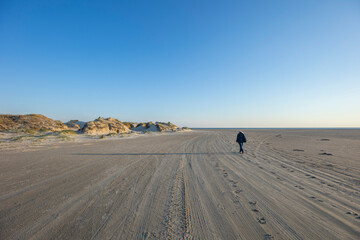 Fanø summer 2024, Denmark - People on Fanø beach