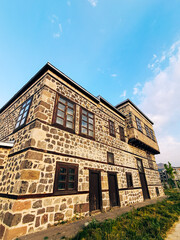 Traditional stone house in Erzurum, Turkey