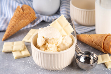 White chocolate ice cream