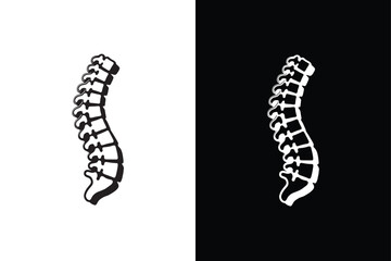 Spine icon vector on White Background ,Vector Art Illustration on white background.