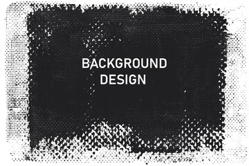 Grunge frame with rough texture. Overlay distressed backdrop. Dirty urban illustration. Messy damaged abstract vector design.Place for text, quote. Design for card, poster, logo.