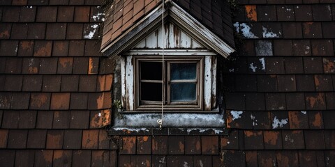 Rustic Dormer atop an Old House