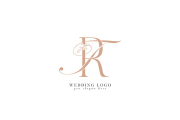  TR RT wedding logo with monogram initial letters