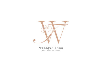  TW WT wedding logo with monogram initial letters