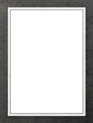 Obraz premium Elegant black funeral frame with subtle texture and black ribbon for memorials and tributes