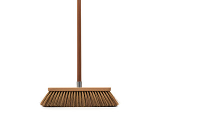 Traditional Broom Isolated on White
