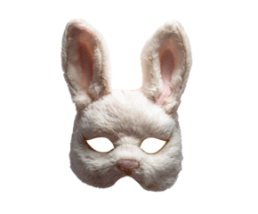 Cute bunny mask for festive celebrations and themed parties