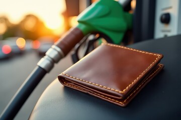 Leather Wallet and Fuel Pump: Cost of Gas