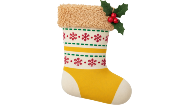 Isolated Christmas Stocking