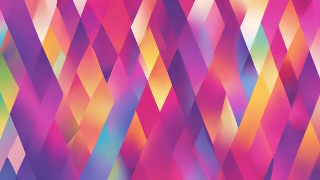 Geometric abstract background with colorful diamond shapes and gradient patterns