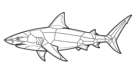 Fototapeta premium Isolated Shark