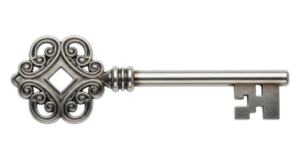 Isolated Antique Key