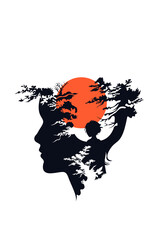 Head, Inner Child, Child, Man, Woman, Trauma, Pain, Father, Son, Love, Vector, Artwork