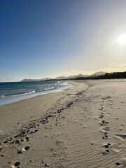 Zen Winter Beach with Rock Reflections - Serene Tidal Pools Meditation Seascape