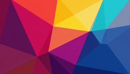 Fototapeta premium Vibrant overlapping geometric shapes create a dynamic, colorful abstract background , shapes, wallpaper