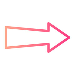 right arrow gradient icon