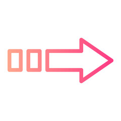 right gradient icon