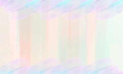 A dreamy pastel watercolor background featuring soft brushstrokes and fluffy clouds in light hues...