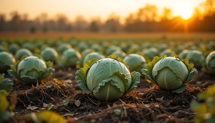 pumpkins growing in a fresh autumn field pumpkin patch with ripe vegetables and natural farm plants