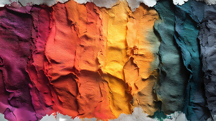 manual ink roll textures forming broad