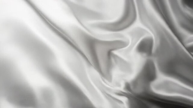 Silky, flowing, light gray fabric