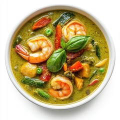 A healthy bowl of delicious chicken noodle soup with vegetables, a savory dinner meal