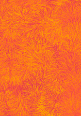 Orange fluffy fur texture background