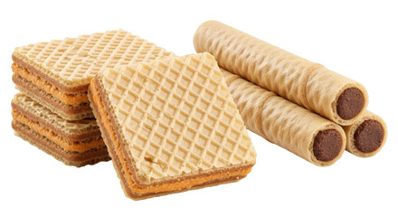 Isolated Wafers and Waffle Rolls