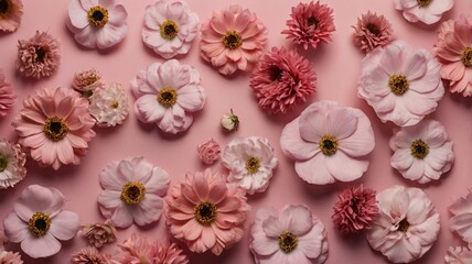 pink flowers background
