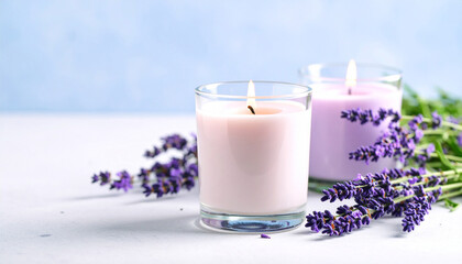 Lavender candle, Generated image