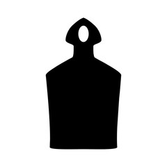 Kitchen board vector icon. Serving Board illustration sign. Meat board symbol or logo.