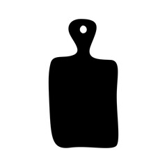 Kitchen board vector icon. Serving Board illustration sign. Meat board symbol or logo.