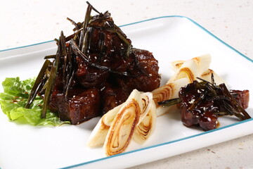 Chinese cuisine, Cantonese cuisine, Three Scallion Cowboy Balls