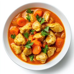 Spicy Thai fried chicken wings with vegetables, a delicious and healthy meal served in a bowl